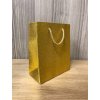 Darčeková taška 14x17x7cm zlatá