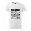 Pánske tričko s maďarským nápisom "Senki sem tökéletes- motorosok"