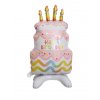 38" Fóliový balón "Happy Birthday" cake