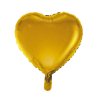 18" Fóliový balón Srdce gold matt