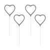 Prskavky srdce 4 ks