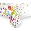 Papierový obrus „Happy B’Day Dots“ – 120 × 180 cm