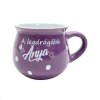Hrnček „A legdrágább anya“ – fialový s bodkami