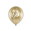 balon 30cm zlaty s cislom 60 6v1