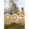 foliovy stojaci balon kvet ruzovy (1)