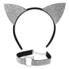 Karnevalový flitrový set Mačiatko – Čelenka a Choker (Obojok)