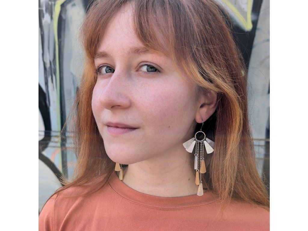 visací náušnice v Boho stylu