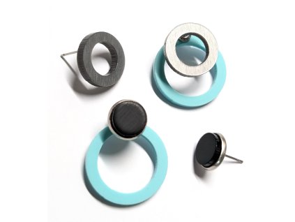 variabilní designové originální záušnice mint