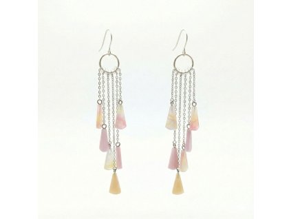 visací Boho náušnice na párty, ples, festivalové náušnice