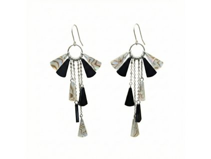 visací Boho náušnice na párty, ples, festivalové náušnice