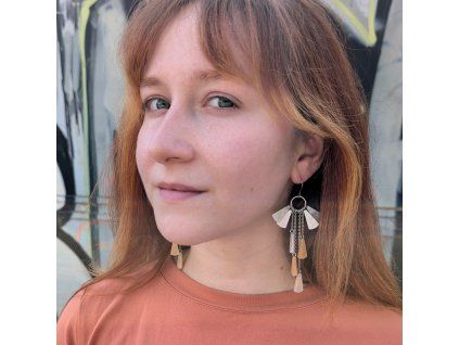 visací náušnice v Boho stylu