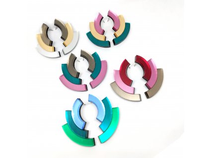 designové ručně vyrobené originální náušnice české výroby na ples