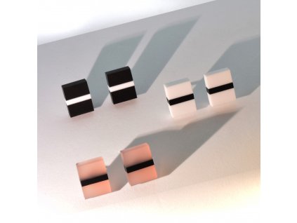 ručně vyrobené originální designové minimalistické náušnice