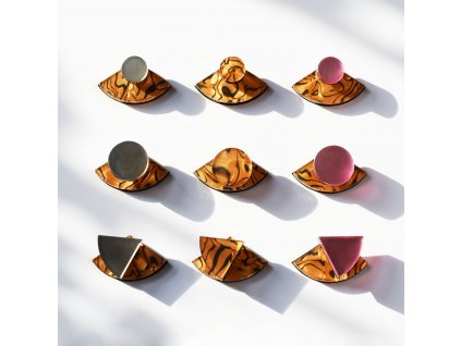 designové originální záušnice tygří