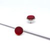 matné / kulaté náušnice červené