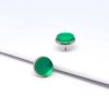 matné / kulaté náušnice smaragdové