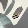 originální designový ručně vyrobený prsten hranatý pudrová růžová