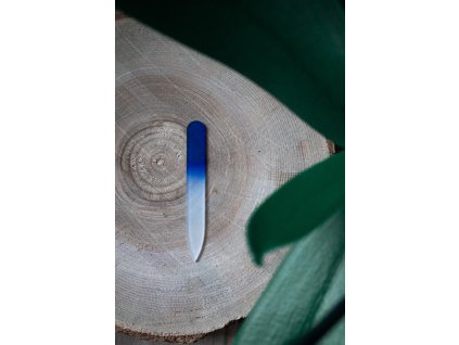 Skleněný pilník - tmavě modrý