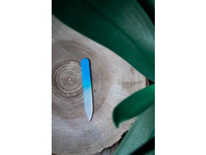 Skleněný pilník - modrý