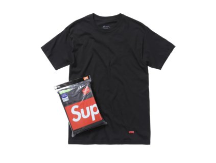 Supreme Hanes Tagless Tees (3 Pack) Black