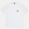 stussy basic white front