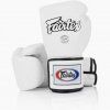 Fairtex BGV5 Ssuper Sparring Locked Thumb Boxing Gloves White 1