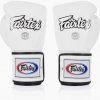 Fairtex BGV5 Ssuper Sparring Locked Thumb Boxing Gloves White 4