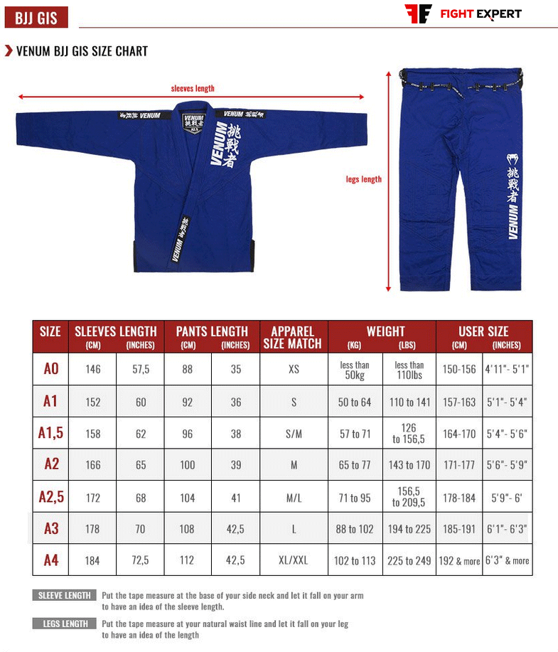 size_table_venum_bjj_gi