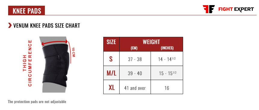 size_table_venum_knee_pads