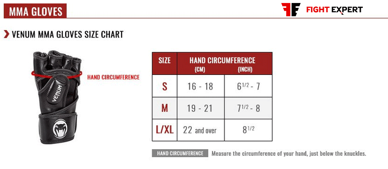 size_table_venum_mma_gloves