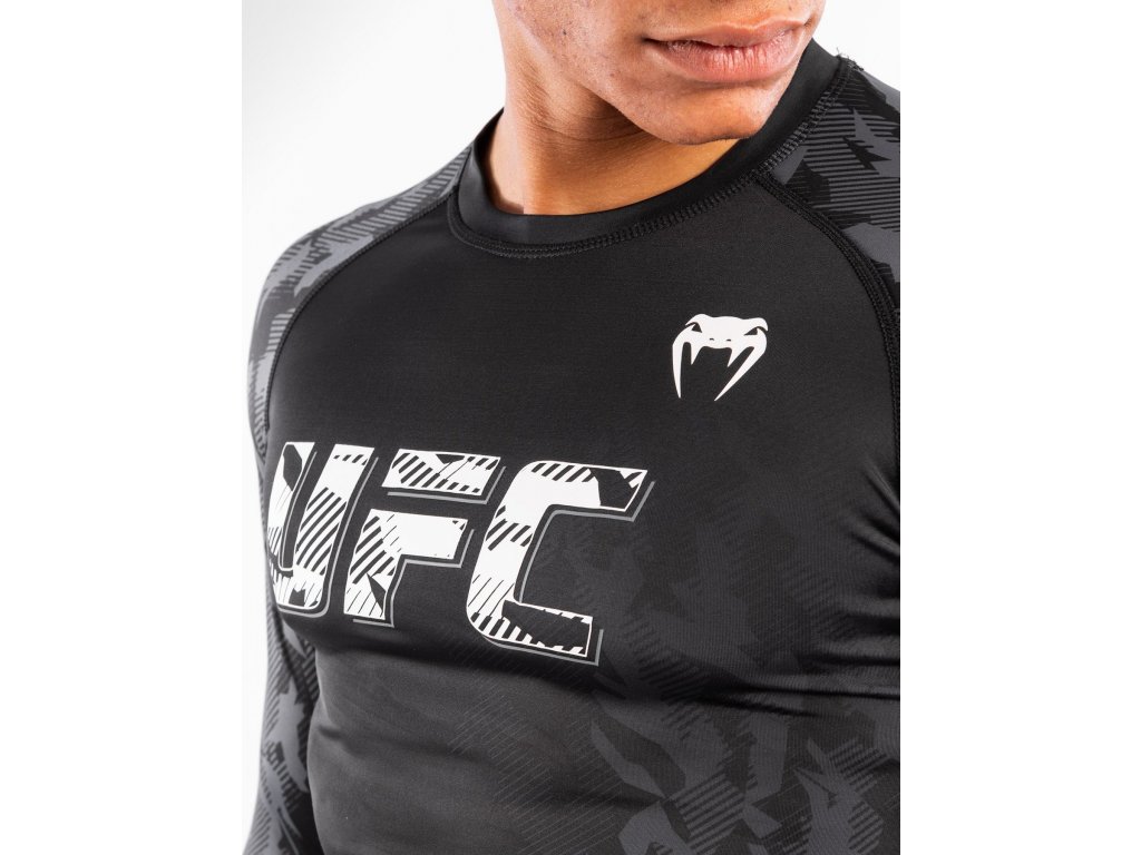 Rashguard UFC Venum Authentic Fight Week Performance - long sleeves - Black  - FIGHTexpert