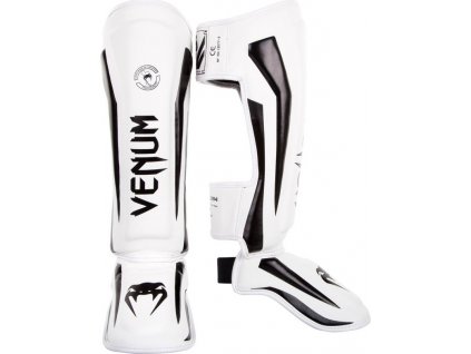 Shin Guards Venum Elite - WHITE/BLACK