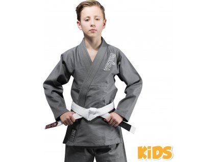 Kids BJJ gi Venum Contender GREY + white belt