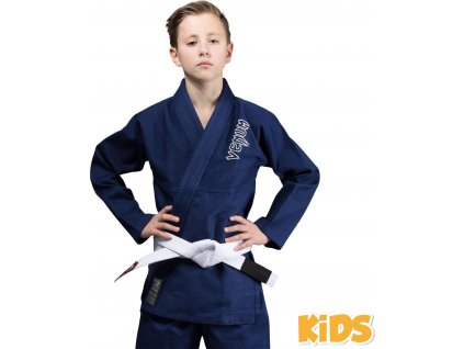 Kids BJJ gi Venum Contender NAVY + white belt