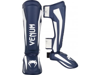 Shin Guards Venum Elite Standup - White/Navy Blue