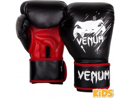 KIDS Boxing Gloves Venum Contender - Black/Red