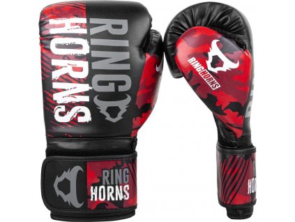 Boxing Gloves Ringhorns Charger - Camo Black/Red
