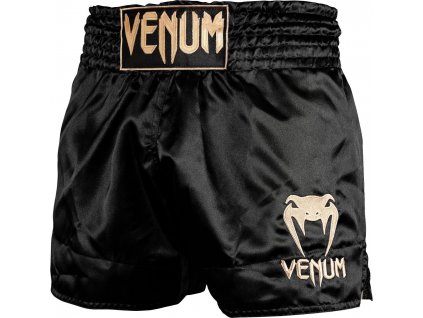 Muay Thai Shorts Venum Classic - Black/Gold (SIZE L)