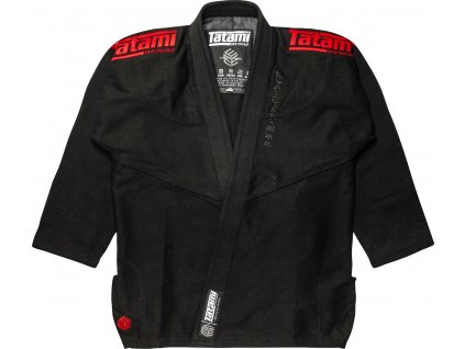 BJJ kimono gi Tatami Estilo Black Label - Black/Red