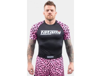 Rashguard Tatami Recharge - Short Sleeves - Pink Leopard (SIZE L)