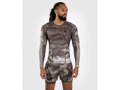 Rashguard Venum Electron 3.0 - Long Sleeves - Sand (Size S)