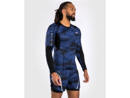 Rashguard Venum Electron 3.0 - Long Sleeves - Navy