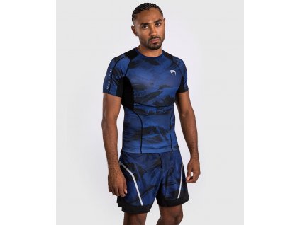 Rashguard Venum Electron 3.0 - Short Sleeves - Navy (Size S)