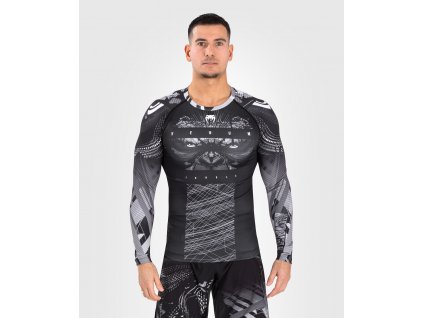 Rashguard Venum Gorilla Jungle - Long Sleeves - Black/White (Size S)