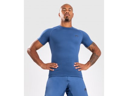 Men’s Rashguard Venum Contender - Short Sleeve - Blue (Size S)