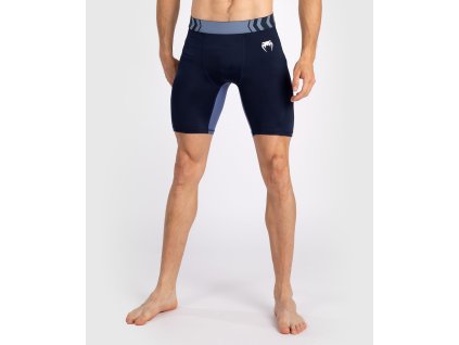 Men’s compression Vale Tudo Short Venum Tempest - Navy Blue/Blue (Size S)