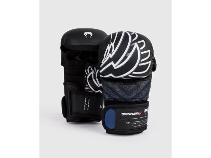 MMA Sparring Gloves Venum x Tekken 8 - Jin Kazama - Blue/Black/White (Size S)