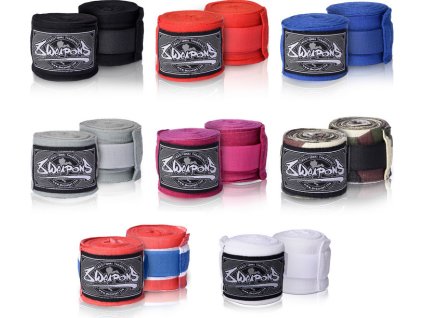Hand Wraps8 WEAPONS Semi-Elastic 5m (Colour Šedá)