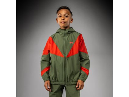 KIDS Track Jacket Venum Vectra - Army Green/Orange (Size 8 let)