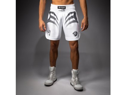 Boxing Shorts Venum x Mike Tyson: Tiger - Optical White/Deep Black (Size S)